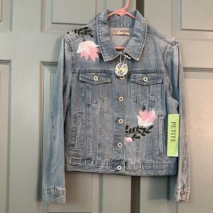 Sandpiper embroidered Denim jacket.